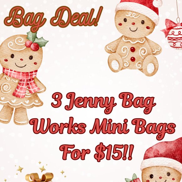 ✨SPECIAL DEAL! ✨3 MINI JENNY BAG WORKS BAGS FOR $15!✨ - Picture 1 of 1